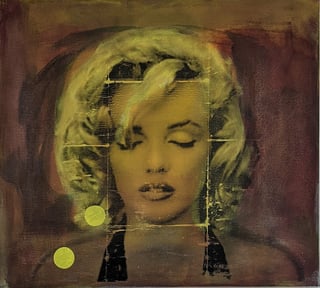 Marilyn mit gelben Punkten